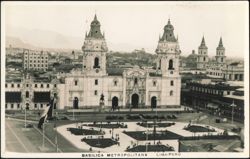Basilica Metropolitana and Plaza Mayor Postcard