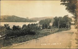 Scenic Dirt Road Along Whaley Lake Postcard