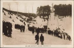 Ski Jump at Dartmouth College with Crowds Postcard