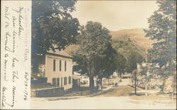 Souvenir Chester, Tree-Lined Village Street Scene Postcard
