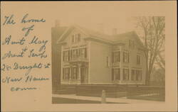 Aunt Mary and Aunt Sarah Residence, 28 Dwight St Postcard