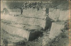 Zona Lateral de la Fortaleza de Ollantaytambo Postcard