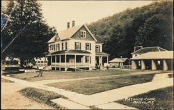 Reynolds House and Stone Garage Grounds Postcard