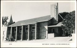 Methodist Church Modern Brick Architecture Postcard