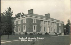 Stockwell Memorial Library Exterior and Grounds Postcard