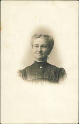 Portrait of Teacher Charlotte Wilder to Ray Slinglend Postcard