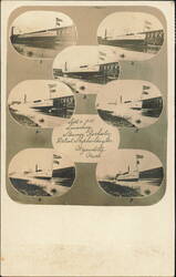 Launching Steamer Rochester, Detroit Shipbuilding Co. Postcard
