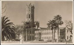 Auckland University Clock Tower Building Postcard