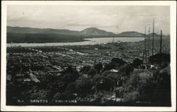 Panoramic View of Harbor and City Postcard