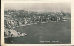 Flamengo Waterfront Aerial Panoramic View Postcard