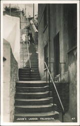 Jacob's Ladder Steep Steps with Churchill Quote Postcard