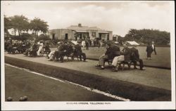Spectators and Players at Bowling Greens, Tollcross Park Postcard