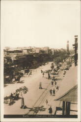 Chandni Chauk Street Scene with Clock Tower Postcard