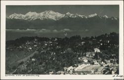 General View of Darjeeling with Himalayan Range Postcard