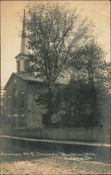 German M. E. Church Built in 1854 Postcard
