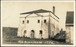 Old Block House 1756, Fort Niagara South Redoubt Postcard