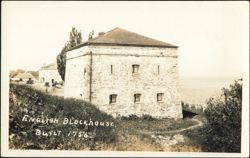 English Blockhouse Built 1756, Old Fort Niagara Postcard