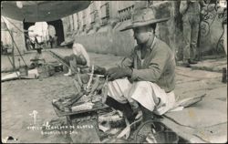 Tipico Vendedor de Elotes, Mexican Street Corn Vendor Postcard