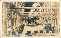Lobby, Paradise Inn, Mount Rainier National Park Postcard