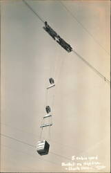 8 Cubic Yard Bucket on Highline, Shasta Dam Postcard