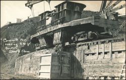 Concrete Car Loading 8 Cu. Yd. Bucket, Shasta Dam Postcard