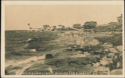 Annisquam Light and Rocky Coastline Postcard