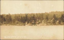 Shoreline Cottages & Boathouses, Blodgetts Landing Postcard
