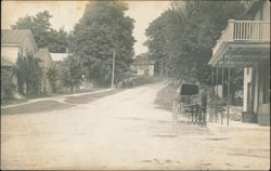 Indian Fair Souvenir Street Scene with Horse & Buggy Postcard