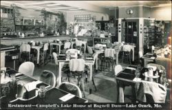 Campbell's Lake House Restaurant at Bagnell Dam Postcard