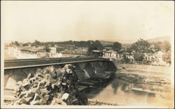 Puente Mallol Stone Bridge over Choluteca River Postcard