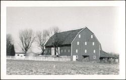 Modern Bank Barn North of Frankfort Postcard