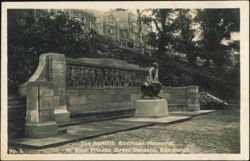 Scottish American Memorial, West Princes Street Gardens Postcard