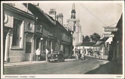 Tavern Street and Church Spire Postcard
