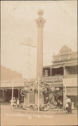 Soldiers Memorial, Corso with Floral Tributes Postcard