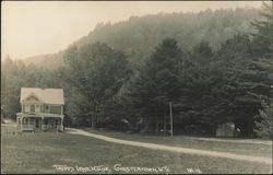 Tripp's Lake House with Grounds and Tent Postcard