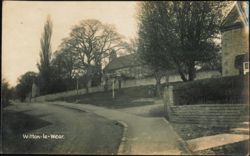 Witton-le-Wear Street Scene with Church Postcard