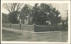 Christopher Miles Home & Stone Retaining Wall Postcard