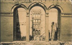 Ruins of a Brick Building with Three Arches Postcard