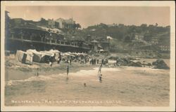 Balneario Recreo Beach Scene Postcard
