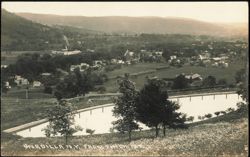 Panoramic View of Town from Pinehurst Reservoir Postcard