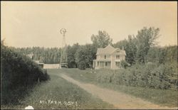 Farm Scene with Windmill, Chas. Manahan Residence Postcard