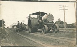 Twin City 40 Tractor Pulling Road Grader Postcard