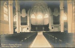 Thompson Chapel Interior, Williams College Postcard