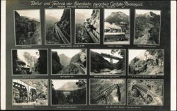 Eisenbahn Curityba-Paranaguá Bridges & Tunnels Multi-View Postcard