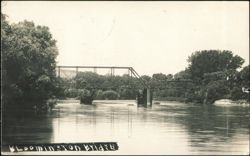 Bloomington Bridge over River Postcard