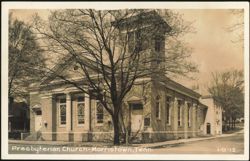 Presbyterian Church with Stained Glass Windows Postcard