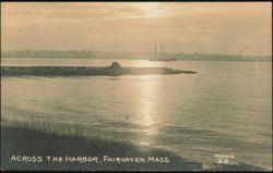 Across the Harbor View with Schooner Postcard