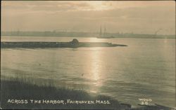 Across the Harbor with Sailing Vessel and Jetty Postcard