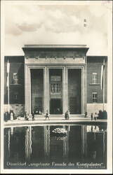 Umgebaute Fassade des Kunstpalastes, Ausstellung 1926 Postcard