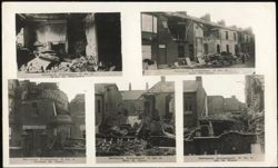 Hartlepools Bombardment Damage Dec 16 1914 Multi-View Postcard